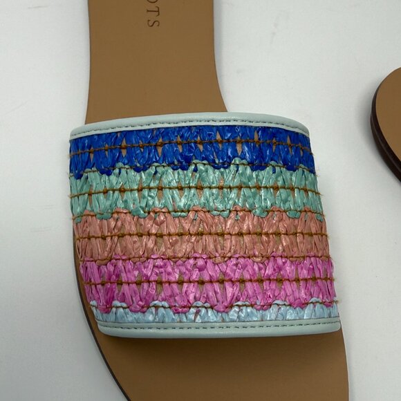 Talbots Hannah Zig-Zag Straw Slides - Picture 3 of 6